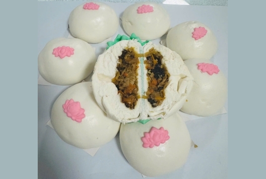 Bánh bao chay mùa Phật Đản